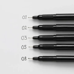 Kreatima Drawing Pen, fineliner med svart bläck 0,3 mm spets