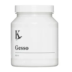 Kreatima Gesso, vit grunderingsfärg för akrylfärg, 500 ml