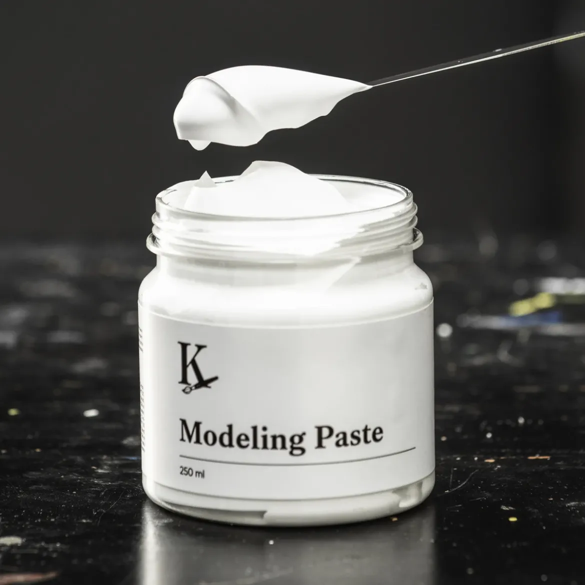 Kreatima Modeling Paste, modelleringspasta för akrylfärg, 250 ml