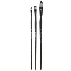 Kreatima pensel Studio Filbert 3-pack, #4, 10, 16 – syntetpenslar med kattunga / filbert