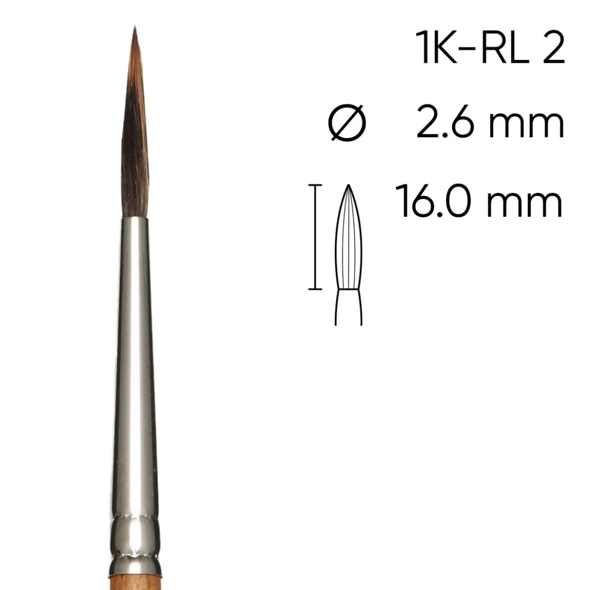 Kreatima Watercolour akvarellpensel Reservoir Liner 1K-RL 2