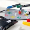 KREUL textil-markers 5-pack Opak – pennor med textilfärg för ljust & mörkt tyg