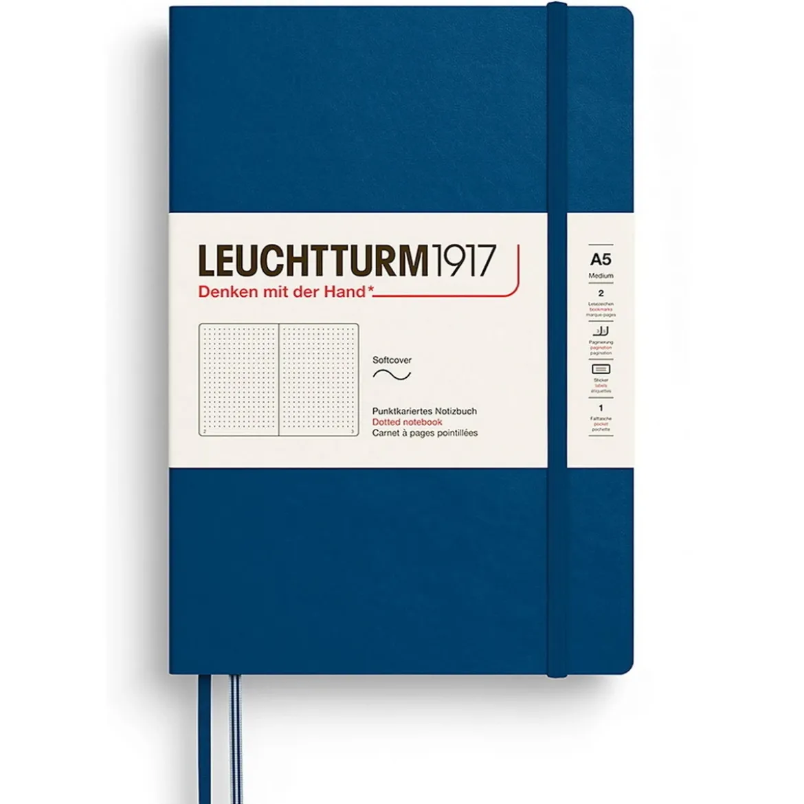 Leuchtturm1917 Dotted Notebook A5 Indigo – Softcover