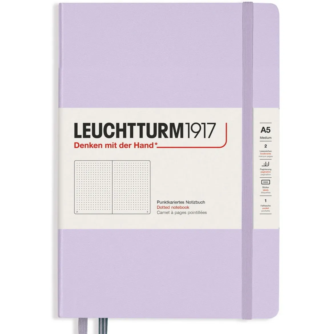Leuchtturm1917 Notebook A5 Dotted Lilac – Hardcover