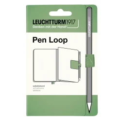 Leuchtturm1917 Pen Loop – grågrön självhäftande pennhållare till anteckningsböcker