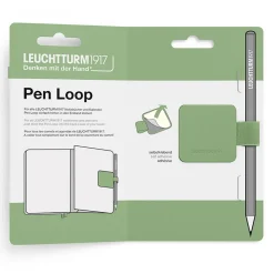Leuchtturm1917 Pen Loop – grågrön självhäftande pennhållare till anteckningsböcker