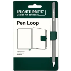 Leuchtturm1917 Pen Loop – skogsgrön självhäftande pennhållare till anteckningsböcker