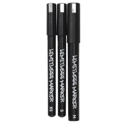 Limitless Marker Chrome Set – 3 kromfärgade pennor med Ø0,4 / 1 / 2,5 mm spets