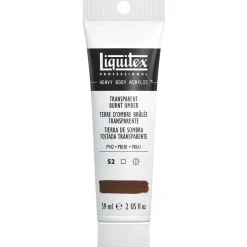 Liquitex Heavy Body akrylfärg 59 ml – 130 Transparent Burnt umber
