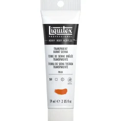 Liquitex Heavy Body akrylfärg 59 ml – 129 Transparent Burnt sienna