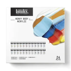 Liquitex Heavy Body akrylfärg – Essentials Set – 24×22 ml grundfärger