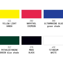 Liquitex Heavy Body akrylfärg – Color Set – 6×22 ml grundfärger