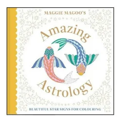 Målarbok Maggie Magoo Amazing Astrology, 25×25 cm, 80 sidor