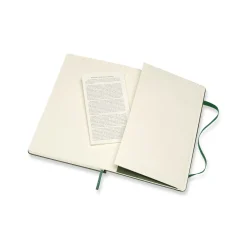 Moleskine Classic Notebook Large (13×21 cm), grön hård pärm – 240 linjerade sidor