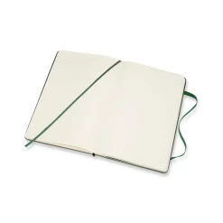Moleskine Classic Notebook Large (13×21 cm), grön hård pärm – 240 olinjerade sidor