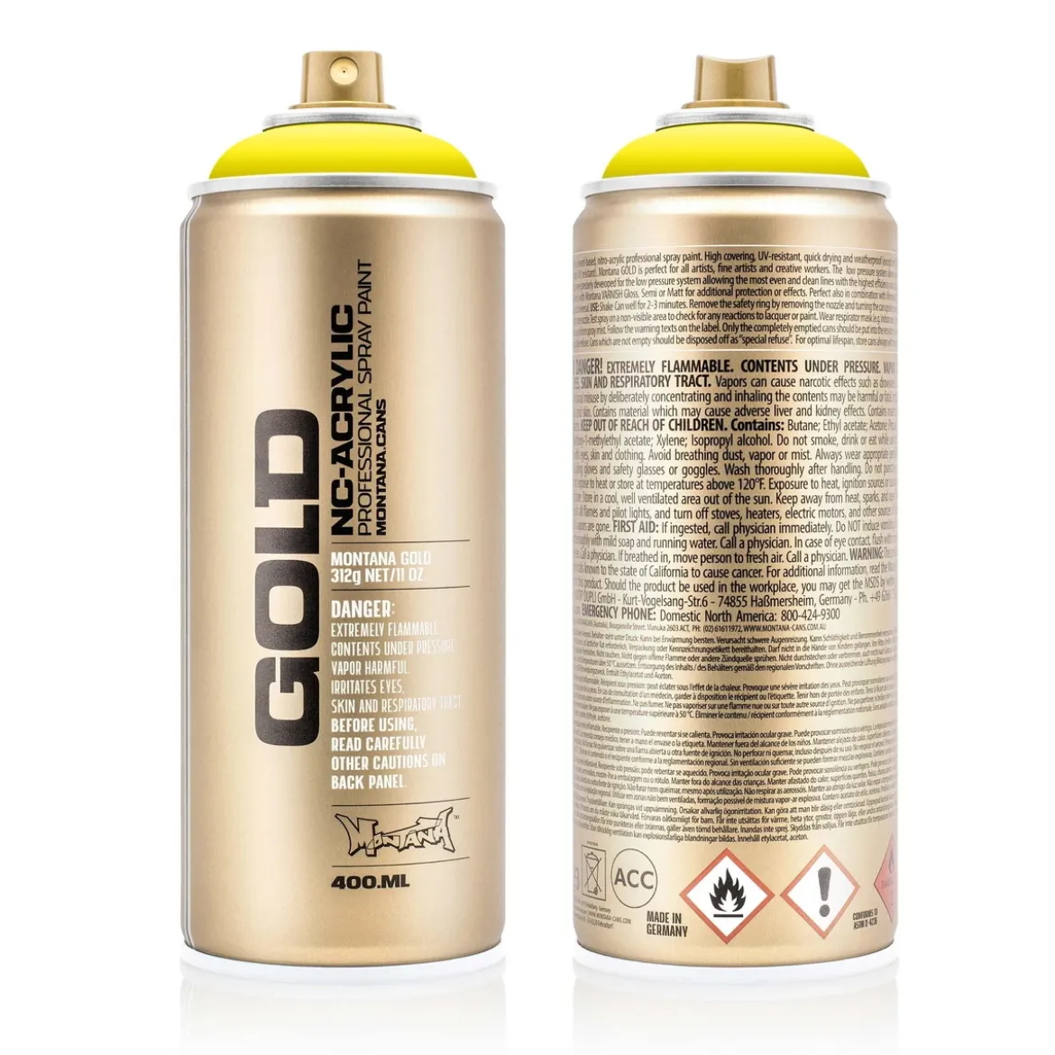Montana Gold sprayfärg 400 ml - 1000 100% Yellow