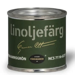 Ottossons Färgmakeri linoljefärg 100 ml, Köpenhamnsgrön 7116-G37Y