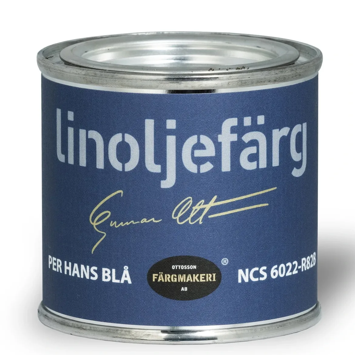 Ottossons Färgmakeri linoljefärg 100 ml, Per Hans Blå 6022–R82B