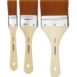 3-pack moddlare med trähandtag och metallhylsa – 2,5 – 5 – 7,5 cm borstbredd