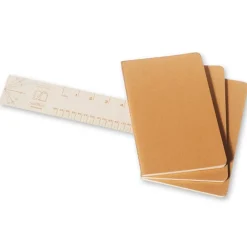 3-pack Moleskine Cahier Journal Large (13×21 cm), kraftpapper – 3×80 olinjerade sidor