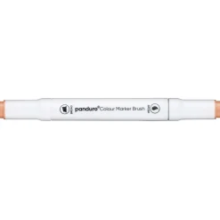 Panduro Colour Marker Brush, penselspets & snedskuren spets – Light orange 140