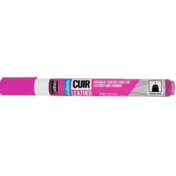 Pebeo Cuir Leather läderfärgsmarker – Fluorescerande rosa
