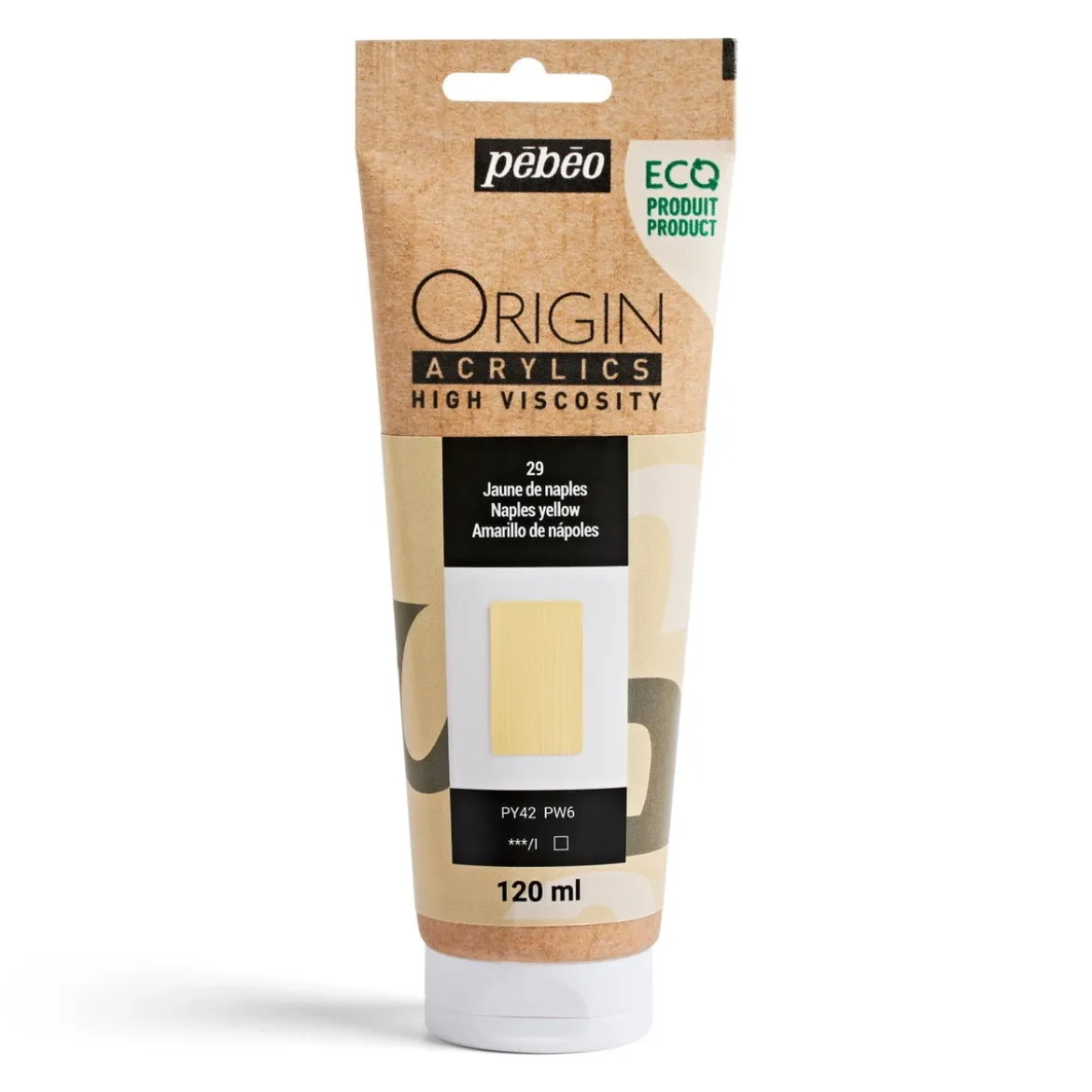 Pebeo Origin Acrylics akrylfärg 120 ml Naples yellow 29