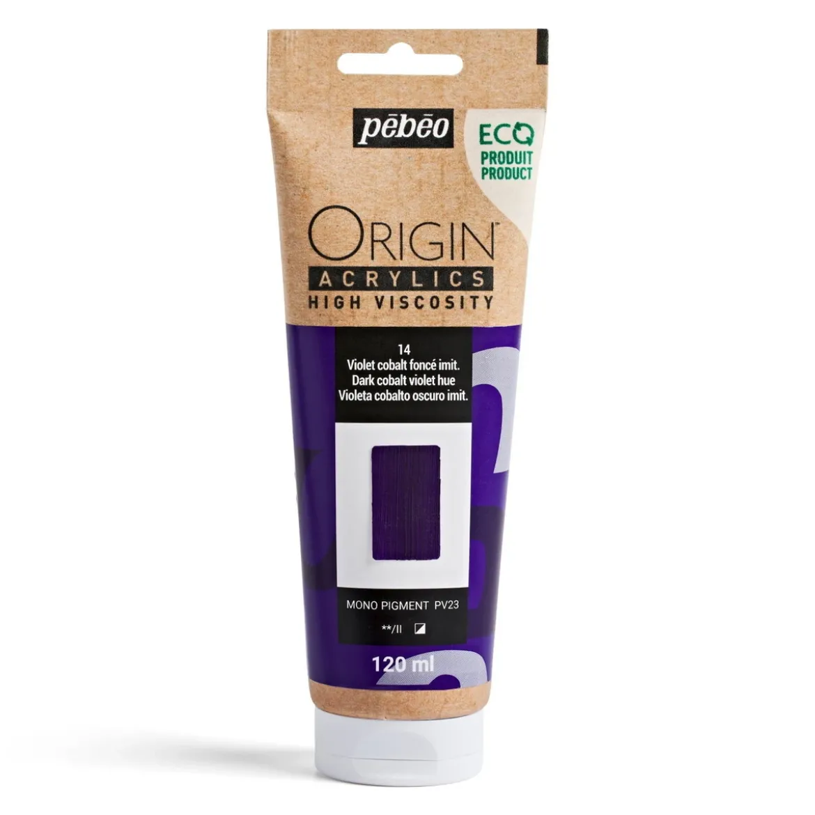 Pebeo Origin Acrylics akrylfärg 120 ml Dark cobalt violet hue 14