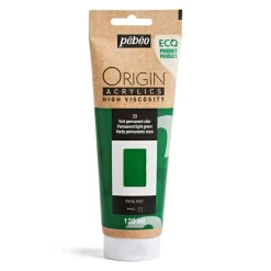 Pebeo Origin Acrylics akrylfärg 120 ml Permanent light green 23