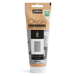 Pebeo Origin Acrylics akrylfärg 120 ml Silver 42