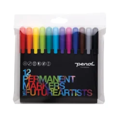 Penol Permanent Markers For Future Artists, 12-pack färgstarka märkpennor