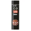 Pentel blyertsstift refill – 0,9 mm 2B. Innehåller 36 stift.