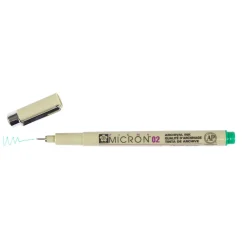 Pigma Micron 02 grön 0,3 mm