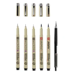 Pigma Micron Manga set 6st