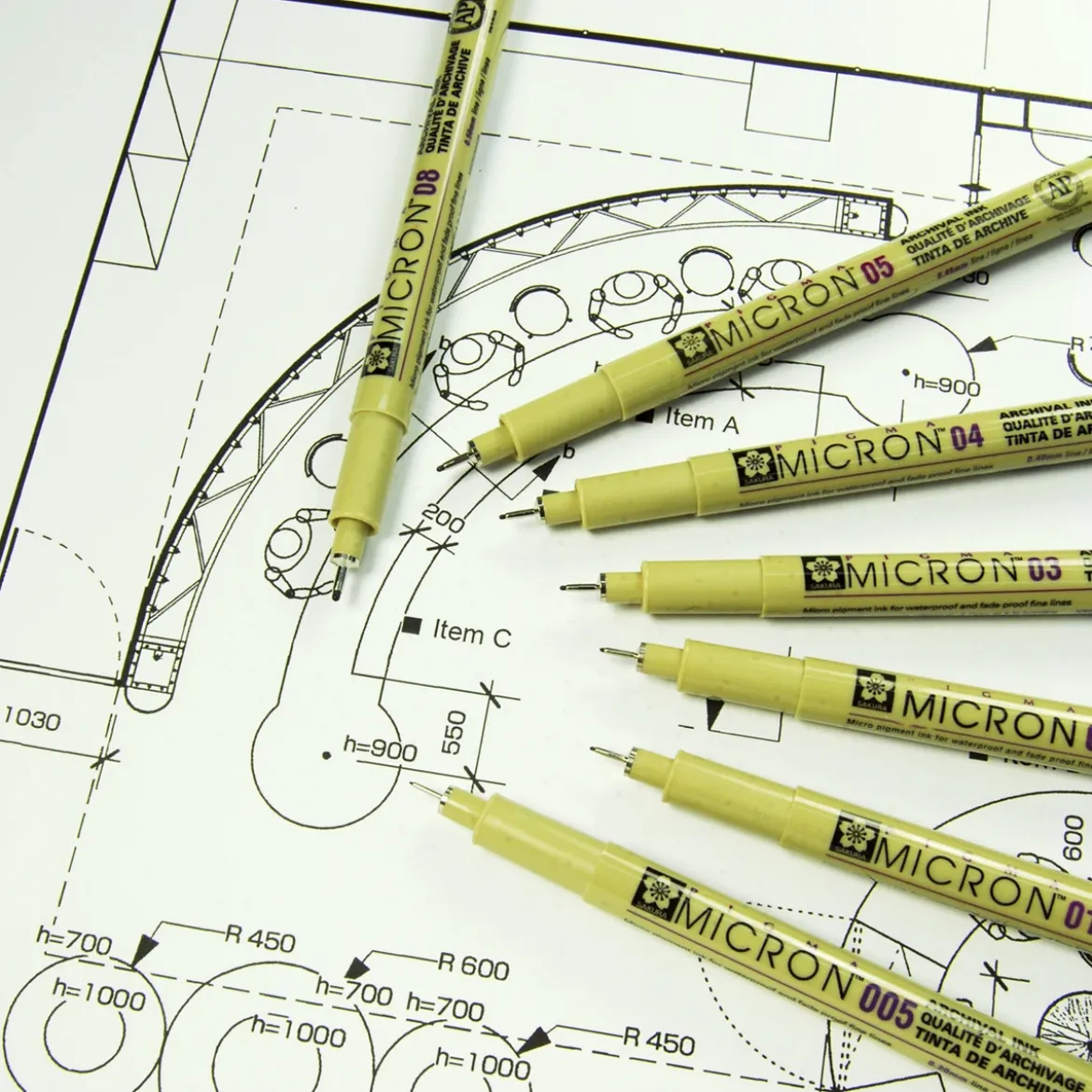 Pigma Micron set 6+1 Black