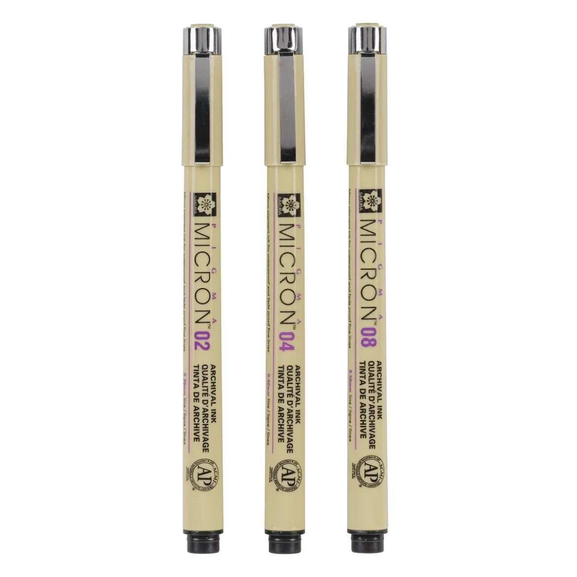 Pigma Micron set 3p 0,30-0,5mm