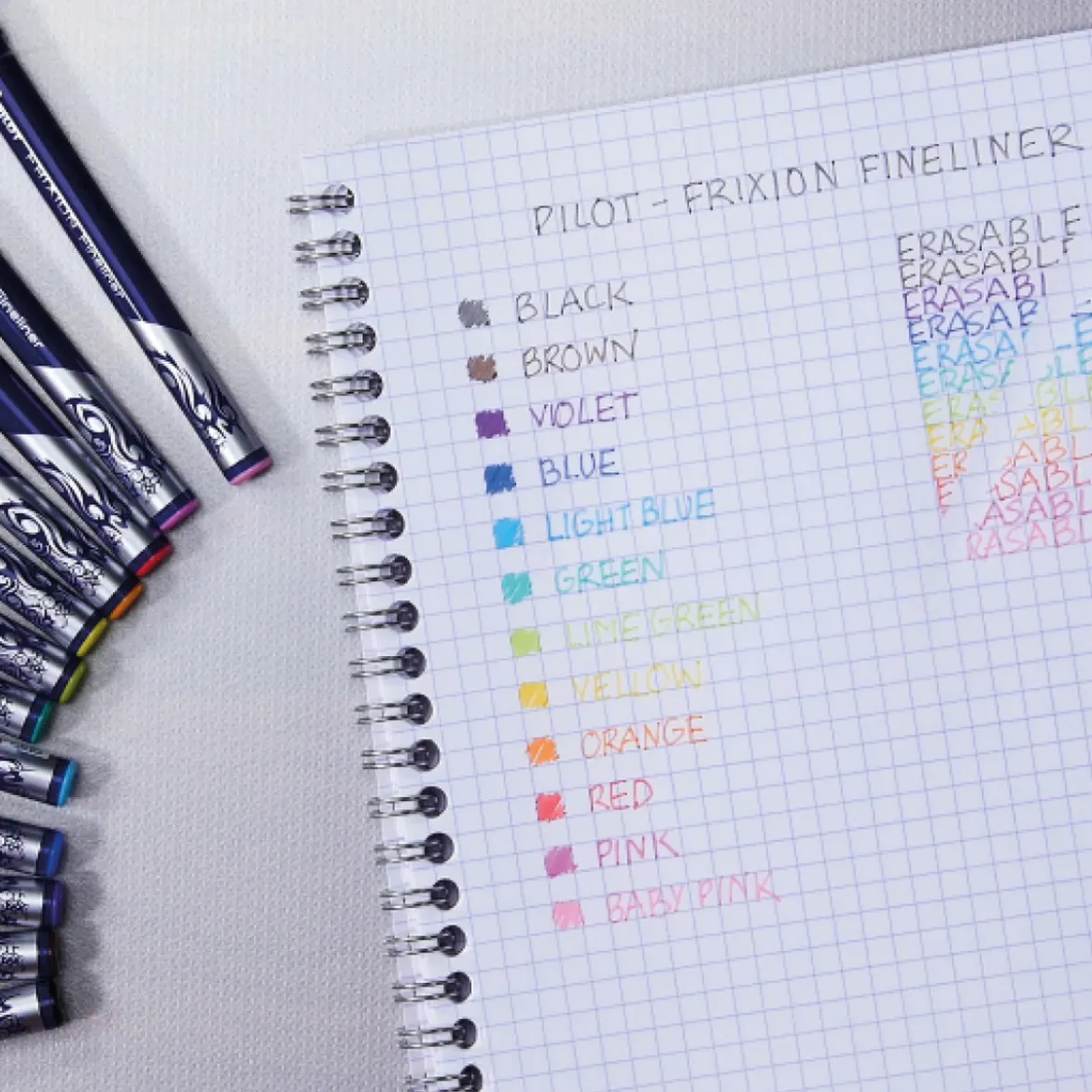 PILOT Frixion Fineliner ljrosa
