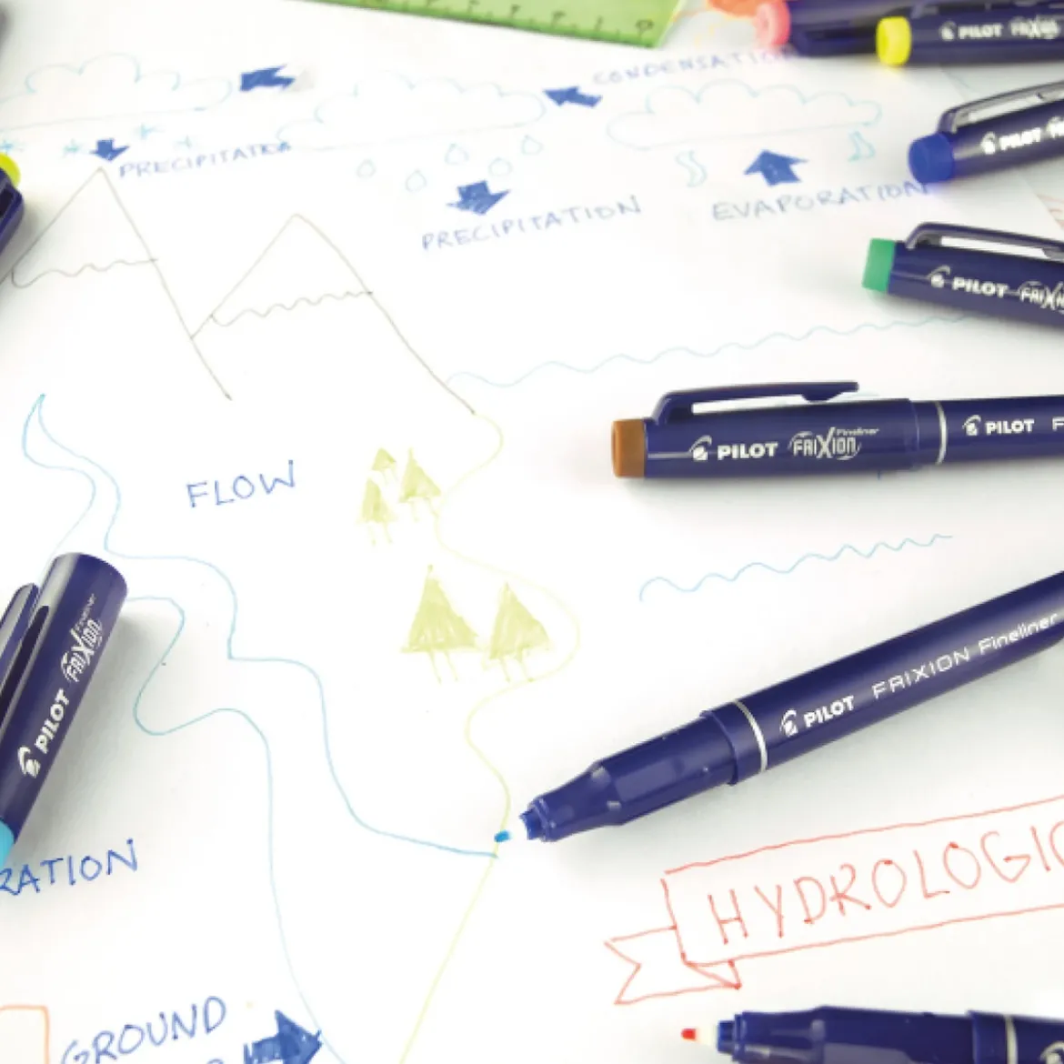PILOT Frixion Fineliner röd