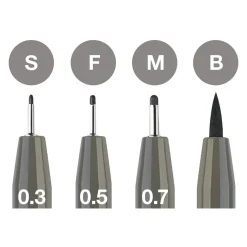PITT artist pen F Warm grey IV