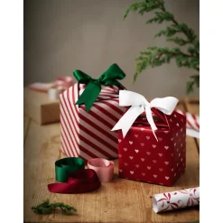 Presentpapper 10 meters rulle, 57 cm bred – röd