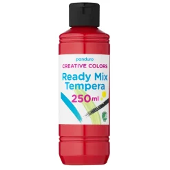 Ready Mix tempera 250ml röd