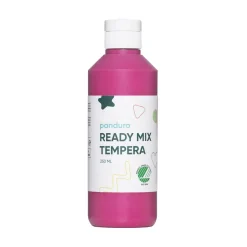 Ready Mix Tempera, svanenmärkt hobbyfärg för barn 250 ml, rosa