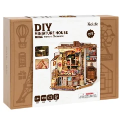Rolife DIY Henrys Chocolates miniatyr diorama – DG174, 213×170×203 mm