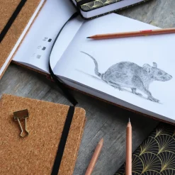 Royal Talens Art Creation Sketch skissbok 13x21 cm, kork-omslag – 140 g/m², 80 ark