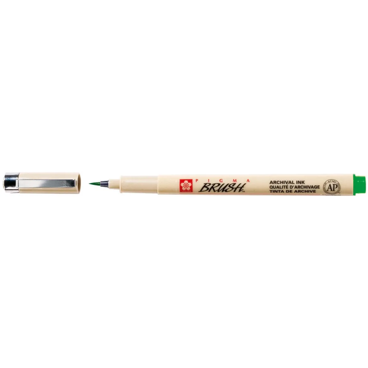 Sakura Pigma Brush Grön – grön penselspets