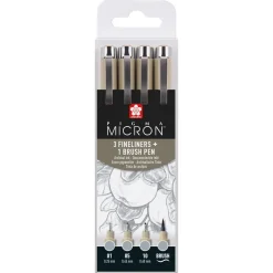 Sakura Pigma Micron cool grey 4-pack