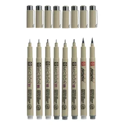 Sakura Pigma Micron grey 8-pack