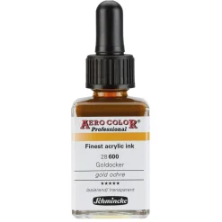Schmincke Aero Color 28 ml, airbrushfärg – Gold Ochre 600