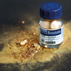 Schmincke Aqua Bronze, vattenlösligt metallicpulver 20 ml, Pale Gold 15 813