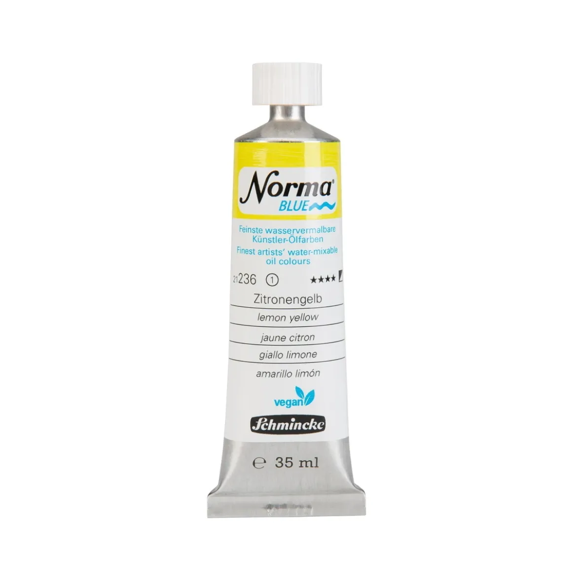 Schmincke Norma Blue vattenlöslig oljefärg 35 ml Lemon yellow 21236